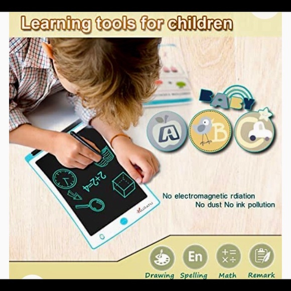 2 Pack-8.5 inch Drawing Tablet Pads Reusable LCD Writing Tablet for Kids - Picture 5 of 5